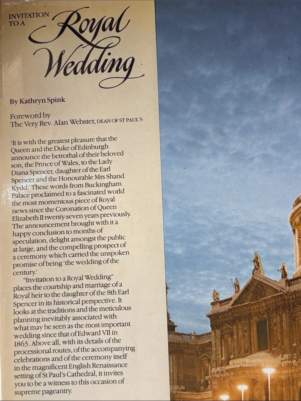 Royal Wedding Commemorative Book - Blue & White